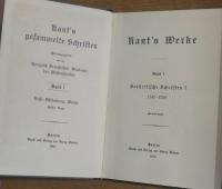 Kant's gesammelte Schriften. Vols.1-29 (36 volumes), lacking Vol.26