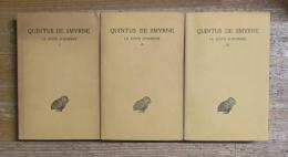 QUINTUS DE SMYRNE: LA SUITE D'HOMÈRE. 1-3
