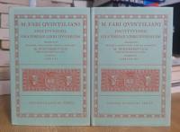 M. Fabi Qvintiliani Institvtionis oratoriae libri dvodecim. OXFORD CLASSICAL TEXTS. 1-2