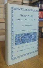 Menandri: Reliqviae Selectae. OXFORD CLASSICAL TEXTS.
