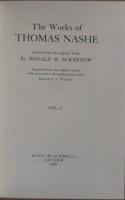 The Works of THOMAS NASHE. Complete set of 5 volumes.