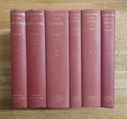 THE CONTINUATIONS OF THE OLD FRENCH PERCEVAL OF CHRETIEN DE TROYES. Complete 5 volume set in 6 books.