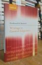 Writings in General Linguistics