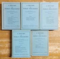 A HISTORY OF INDIAN PHILOSOPHY. Complete set of 5 volumes
