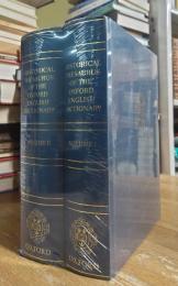 HISTORICAL THESAURUS OF THE OXFORD ENGLISH DICTIONARY. 1-2