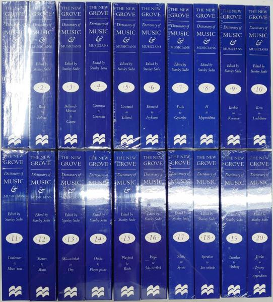 THE NEW GROVE Dictionary of MUSIC and MUSICIANS 1~20巻 THE NEW GROVE Dictionary of MUSIC and MUSICIANS 1~20巻