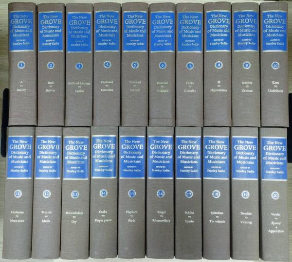 ニューグローヴ世界音楽大事典 全20巻揃 The New Grove Dictionary of