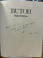 Butoh: Shades of Darkness　献呈書き込みあり
