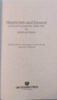 Skepticism and Dissent: Selected Journalism, 1898-1901: Nineteenth-Century Studies