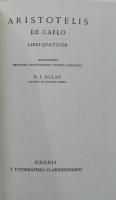 ARISTOTELIS DE CAELO LIBRI QUATTUOR: Scriptorum classicorum bibliotheca Oxoniensis(Oxford Classical Texts)