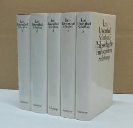 Leo Lowenthal Schriften Complete Set of 5 Volumes