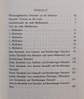 MEDITATIONEN über die Grundlagen der Philosophie. mit den sämtlichen Einwänden und Erwiderungen