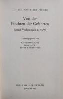 Von den Pflichten der Gelehrten Jenaer Vorlesungen 1794/95