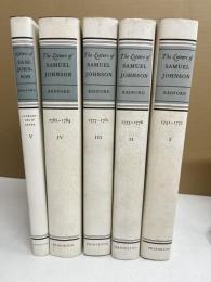 THE Letters of SAMUEL JOHNSON THE HYDE EDITION 全5冊揃い　サミュエル・ジョンソン書簡集