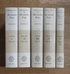 THE CORRESPONDENCE OF ALEXANDER POPE Complete set of 5 volumes