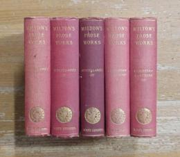 THE PROSE WORKS OF JOHN MILTON. Complete 5volume set. Bohn's Standard Library.