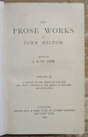 THE PROSE WORKS OF JOHN MILTON. Complete 5volume set. Bohn's Standard Library.