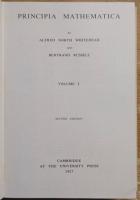 PRINCIPIA MATHEMATICA Complete 3-volume set. SECOND EDITION.