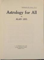 ALAN LEO'S ASTROLOGICAL TEXT BOOKS 1-7. Astrology for All Series.