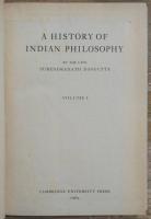 A HISTORY OF INDIAN PHILOSOPHY. Complete set of 5 volumes