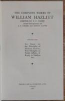 THE COMPLETE WORKS OF WILLIAM HAZLITT. Complete set of 21 volumes