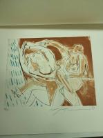 女のいる情景　挿画集　版画4枚(本体欠)