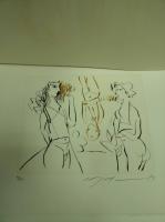 女のいる情景　挿画集　版画4枚(本体欠)