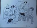 勝又進　原画　「衣がえ」Susumu Katsumata original drawing