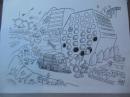 勝又進　原画　「リゾートマンション」Susumu Katsumata original drawing