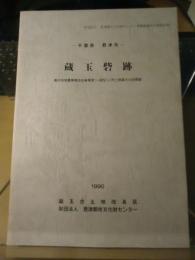 蔵玉砦跡 : 農村地域農業構造改善事業(一般型)に伴う埋蔵文化財調査