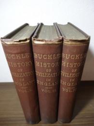 BUCKLE'S HISTORY OF CIVILIZATION IN ENGLAND VOL.1 - 3