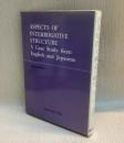 日英疑問文構造の研究 　変形文法のアプローチ　AspectsOfInterrogativeStrucrure
