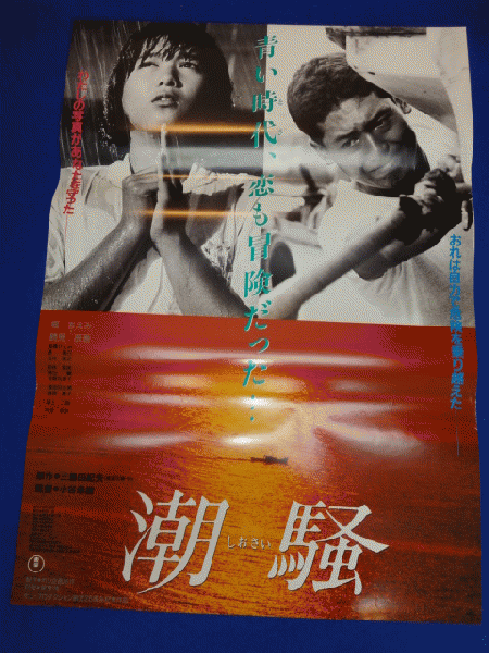 送料無料m00569『潮騒』映画劇場公開用B2判ポスター 堀ちえみ 鶴見辰吾 