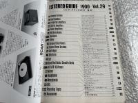 Hi-Fi STEREO GUIDE 1990 Vol.29 ハイファイステレオガイド
NEW MODELS 1801 TOTAL MODELS 7172
ステレオサウンド別冊　stereo sound