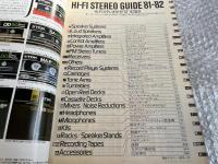 Hi-Fi STEREO GUIDE 81-82 Vol.15 ハイファイステレオガイド
季刊ステレオサウンド別冊 stereo sound
