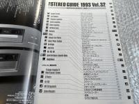 Hi-Fi STEREO GUDIE 1993 vol.32 AUDIO&VISUAL
NEW MODELS 1135 TOTAL MODELS 3531
ハイファイステレオサウンド
ステレオサウンド別冊 stereo sound