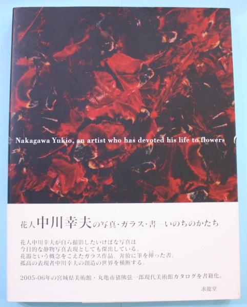 在庫低価】 希少 中川 幸夫 花人 中川幸夫の写真 ガラス 書ーいのちの