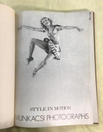 STYLE IN MOTION  MUNKACSI PHOTOGRAPHS  カバー欠