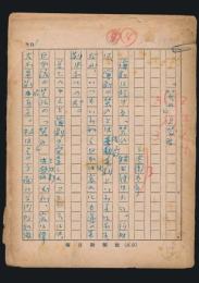 三宅周太郎草稿 『「笑ひ」と芝居』