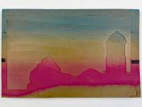 川上澄生版木『煉瓦塔／柴田宵曲』