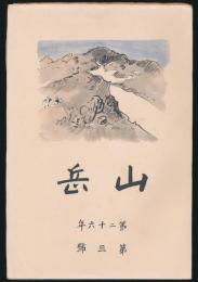 山岳 第26年第3号／鹿野忠雄「新高南山と南玉山の登攀」ほか