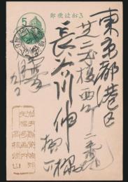 高橋煙山葉書 長谷川伸宛