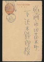 前川千帆葉書 下澤木鉢郎宛