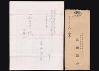 畠山清身書簡 一瀬直行宛