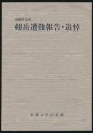 1980年12月 剱岳遭難報告・追悼