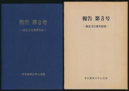 東京農業大学山岳部報告 第3号／創立50周年記念