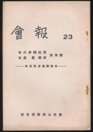 会報 第23号 保登野澤遭難報告／故 白井鶴松君・故 森嘉明君追悼号