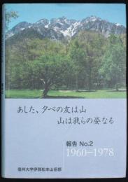 あした、夕べの友は山 山は我らの姿なる／報告 No.2