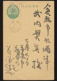 芹沢銈介葉書 武内潔真宛