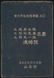 東京市山岳部年報 No.2／故 後藤貞種・故 石塚虎雄・故 岡馬一雄三君追悼号